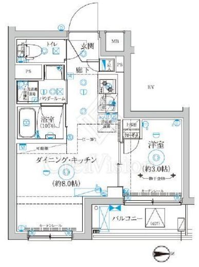 RELUXIA武蔵中原 (リルシア武蔵中原) 2階 間取り図
