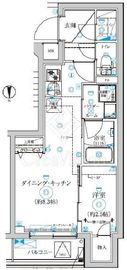 RELUXIA武蔵中原 (リルシア武蔵中原) 2階 間取り図