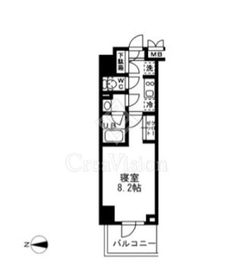 レジディア亀戸 701 間取り図
