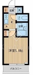 ザ・パーククロス市ヶ谷 506 間取り図
