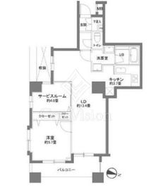 カスタリア本所吾妻橋 802 間取り図