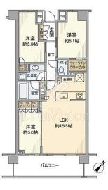 プレミスト横濱反町 3階 間取り図