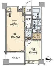 レクセル錦糸町シティ 5階 間取り図