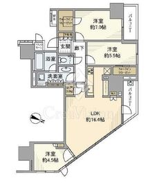 ブランズ横浜 12階 間取り図
