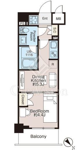 CREATIF三軒茶屋 302 間取り図