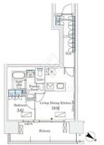 ロイヤルパークス有明 627 間取り図