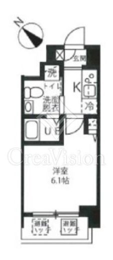 ハーモニーレジデンス新横浜 8階 間取り図