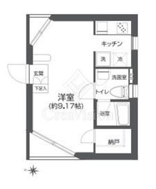 プラティーク白金 202 間取り図