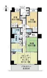横浜ヘリオスタワー 7階 間取り図
