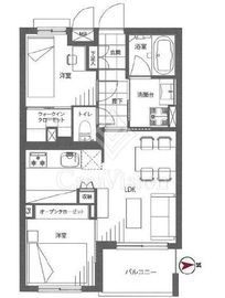 ロイヤルエクセラージュ市ヶ谷二十騎町 1階 間取り図