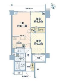 シティハウス四谷坂町 2階 間取り図