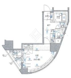 ヴェルト笹塚ツイン1 9階 間取り図