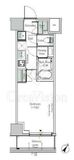 One ROOF Residence Kiba West 409 間取り図