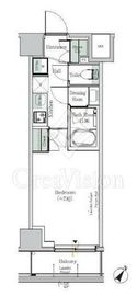 One ROOF Residence Kiba West 409 間取り図