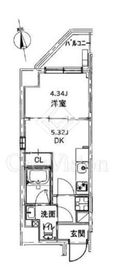 CREAL門前仲町Ⅱ(クリアル門前仲町Ⅱ) 501 間取り図