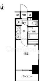 ルクレ錦糸町 501 間取り図