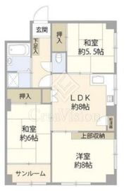 パールハイツ笹塚 13階 間取り図
