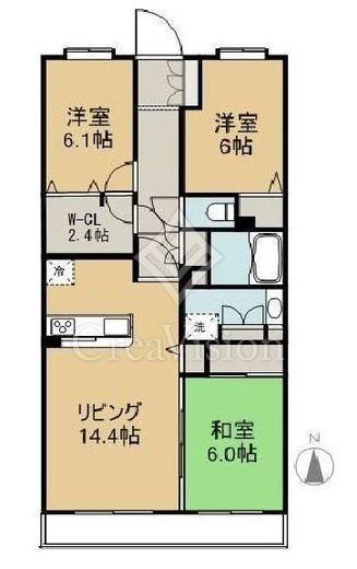 クレストフォルム東京アヴァンセ 12階 間取り図