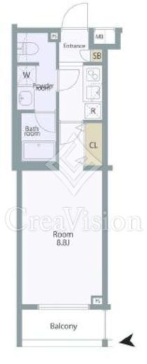 プレール・ドゥーク三軒茶屋 3階 間取り図