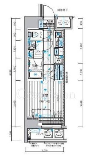メインステージ入谷2 5階 間取り図