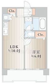 パラスト上目黒 13階 間取り図