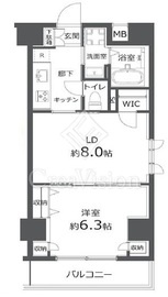 日神デュオステージ浅草松が谷 8階 間取り図