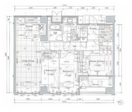 グランリビオ恵比寿 4階 間取り図