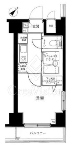 メインステージ銀座 2階 間取り図