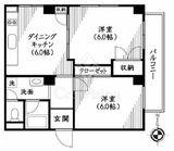 ファミール築地 5階 間取り図