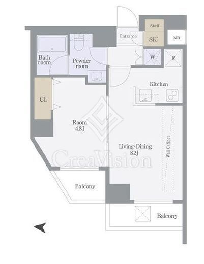 ブライズ蒲田WEST 4階 間取り図