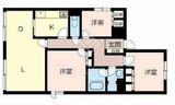 グランドメゾン多摩川 2階 間取り図