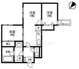 東池袋ハイツ弐番館 8階 間取り図