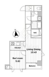 グランヴァン銀座東 11階 間取り図