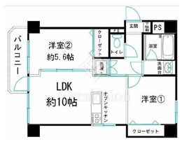 トーア亀戸マンション 5階 間取り図