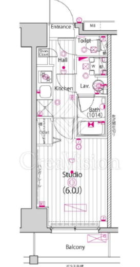 ガーラ新横浜グランドステージ 3階 間取り図