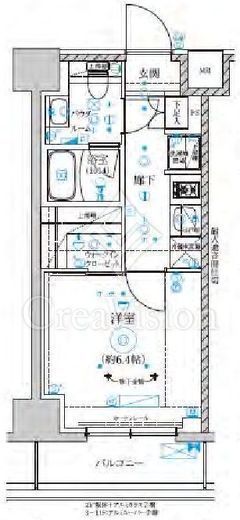 RELUXIA横濱吉野町Ⅲ (リルシア横濱吉野町Ⅲ) 4階 間取り図