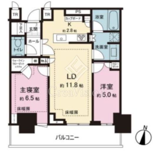 パークタワー西新宿 1506 間取り図