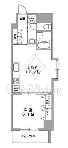 グランデュール2関内 402 間取り図