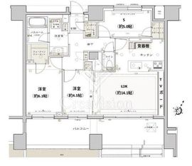 クリオレジダンス横濱ザ・マークス 1階 間取り図