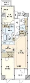 ジオ市谷仲之町 2階 間取り図