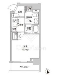 ホームズR四谷 701 間取り図