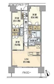 プラウド湘南藤沢テラス 3階 間取り図