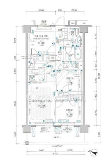 パレステージ茅ヶ崎Ⅱ 10階 間取り図