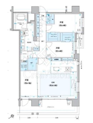 クリオ湘南江ノ島グランマーレ 10階 間取り図