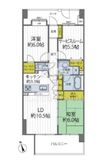 コスモシティ亀戸 12階 間取り図