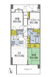 コスモシティ亀戸 12階 間取り図