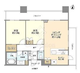 テラス渋谷美竹 5階 間取り図
