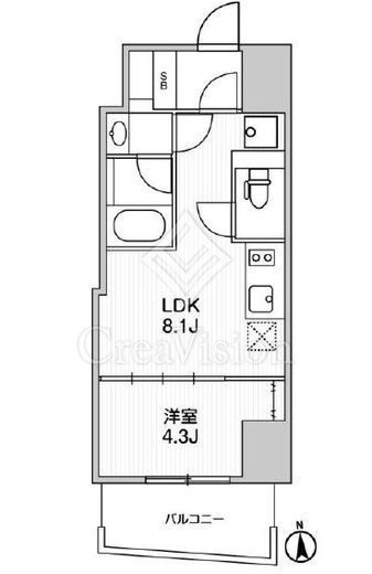 ルミーク文京湯島 502 間取り図