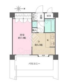 藤和西蒲田コープ 5階 間取り図