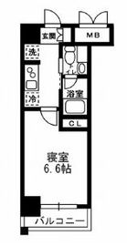 レジディア月島3 811 間取り図